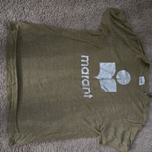 Isabel Marant Khaki Graphic T-Shirt